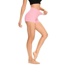 XS cute women’s pink high rise dance spanx/shorts